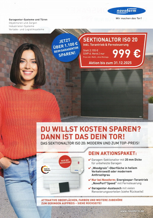 Sie werden auf die Homepage der Firma Novoferm weitergeleitet.